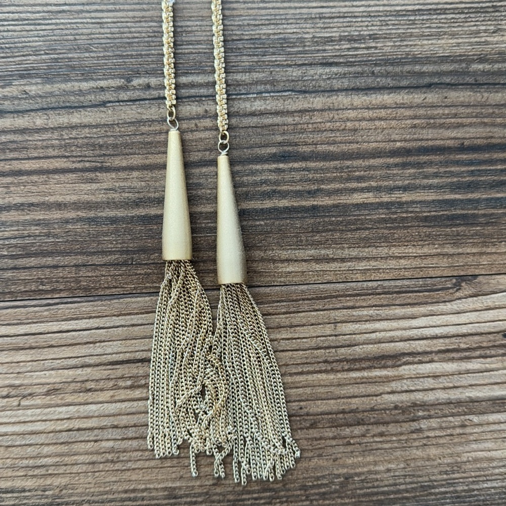 Kendra Scott Gold Tassel Wrap Necklace